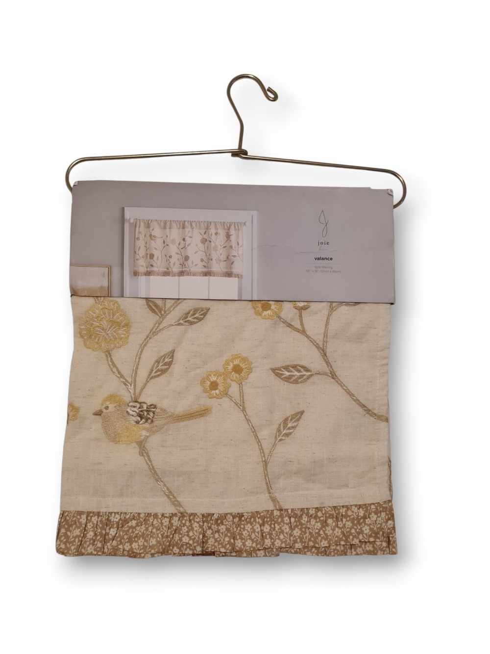 New Joie Birds & Branches Cotton & Linen Valance